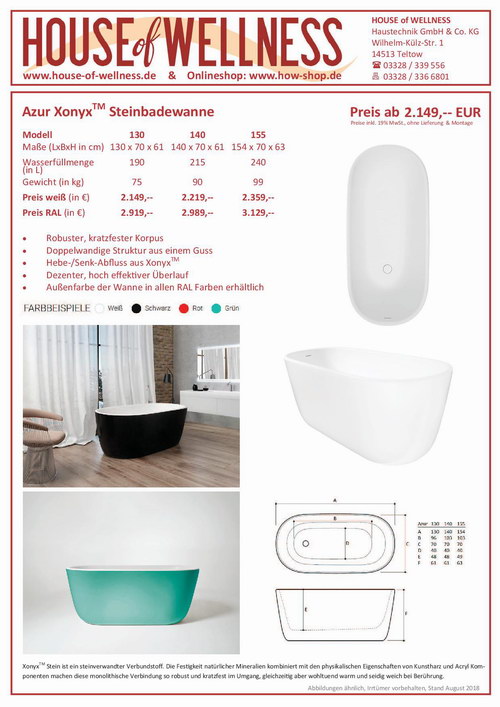 whirlpoolbadewanne azur-130-155